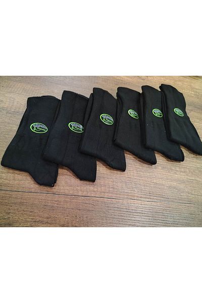 Leement socks Мъжки средно дебели бамбукови диабетични чорапи, 6 чифта, безшевни
