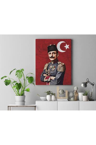 Saturn Enver Paşa Kanvas Tablo Ismail Enver Paşa Dekoratif Tablo