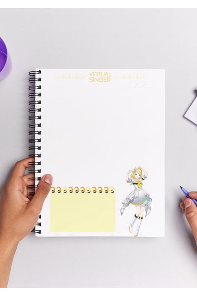 Home Project Sekai Rin Anime Spiral A5 Notebook - 50 Sheets