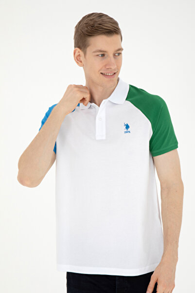 U.S. Polo Assn. Men's Regular Fit Polo Neck White T-Shirt 50281957-Vr013