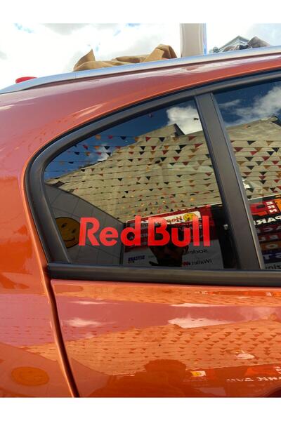 Fiat Red Bull 2 Adet Sticker 19.5x 4.5