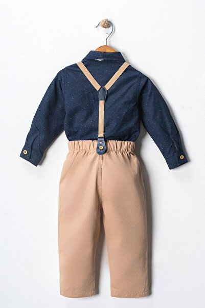 Çelix Kids Bebek&Çocuk Salopet Takım Gömlek Pantolon Papyon