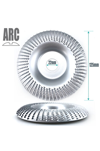 Choice6 قرص تجليخ مسطح فضي اللون بقطر 125 مم، ذو زاوية شطف، مناسب لتلميع الأخ...