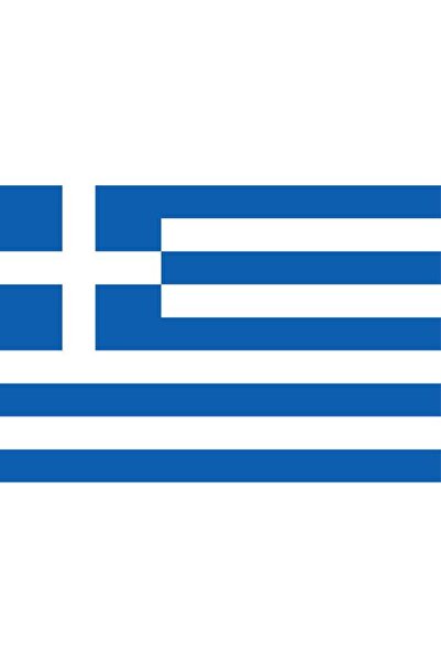 Saturn Masa Üstü Yunanistan Bayrağı 15x23cm Masa Bayrağı