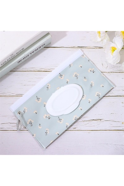 Choice A EVA Baby Wet Wipe Pouch Portable Wipes Holder Case Flip Cover Snap-Strap Reusable Refillable Cosm.