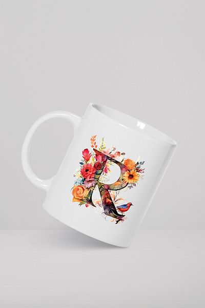 feinas Letters Porcelain Mug Cup