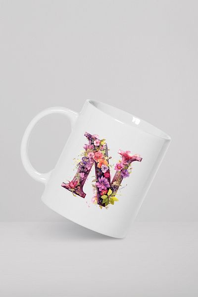feinas Letters Porcelain Mug Cup