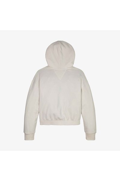 Tommy Hilfiger Monotype Flock Kids White Sweatshirt