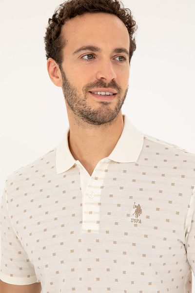 U.S. Polo Assn. Ανδρικό T-Shirt Ecru 50282501-VR019