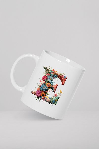 feinas Letters Porcelain Mug Cup