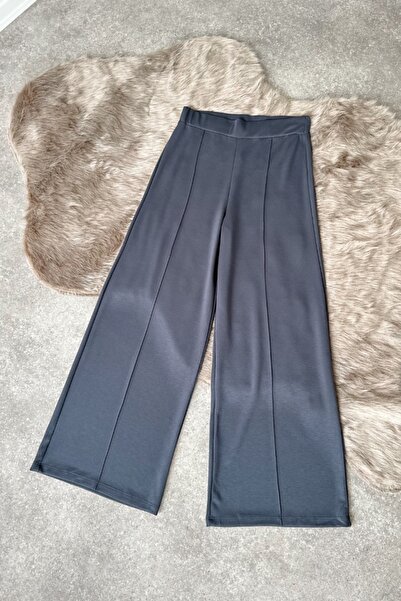 Poliyance Milon Antrasit Modal Palazzo Pantolon