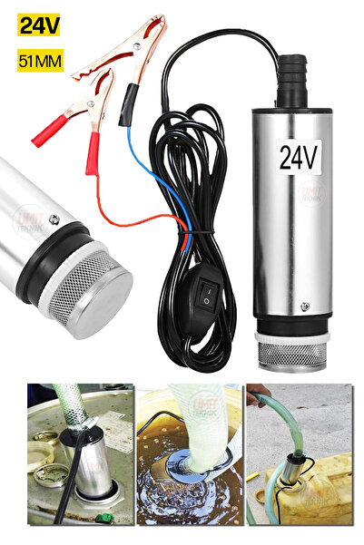 PROXTECH 24Volt Kendinden Emişli Dalgıç Yağ Mazot Benzin Su Süt Transfer İkmali Pompası 24V