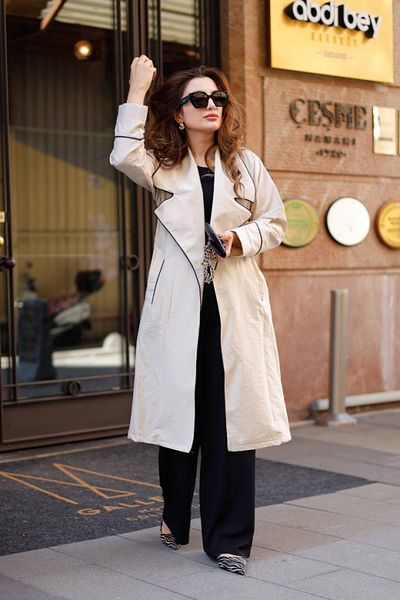 Poliyance Luna Beige Trench Coat