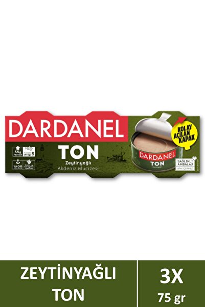 Dardanel Zeytinyağlı Ton Balığı 3x75 gr