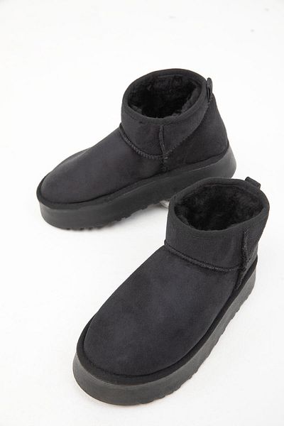 SOHO 19884 Модель чорні замшеві жіночі черевики Bootie