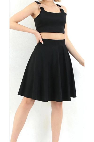 Lion Collection Large size flared skirt