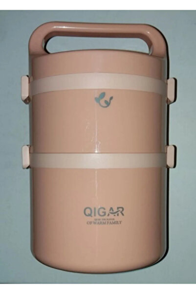 Tantitoni QIGAR, 2Litre, Çelik, Yuvarlak, Yemek taşıma kabı, Sefer tası, Yemek Termosu, FOOD 1095