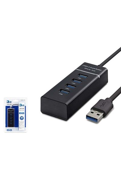 POLYGOLD Usb Multiplexer 4 Port Usb Hub 3.0 Lighted USB Replicator Switch Port