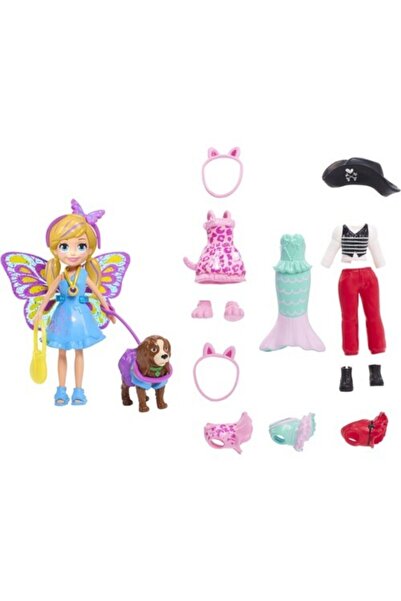 Polly Pocket Ve Hayvan Dostu Kostüm Giyiyor Oyun Seti Gdm15
