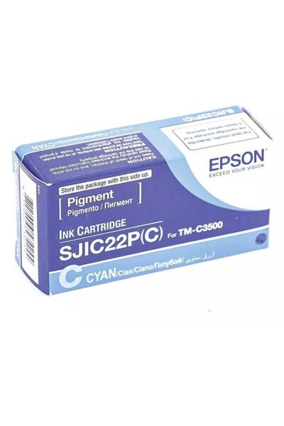 EPSON Sjıc22-c33s020602 Mavi Orjinal Kartuş