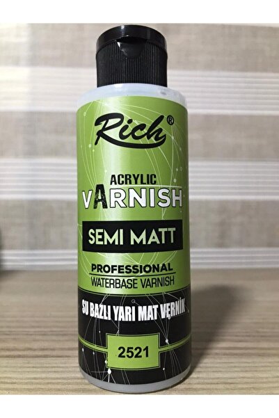 Rich Akrilik Su Bazlı Yarı Mat Vernik 120cc