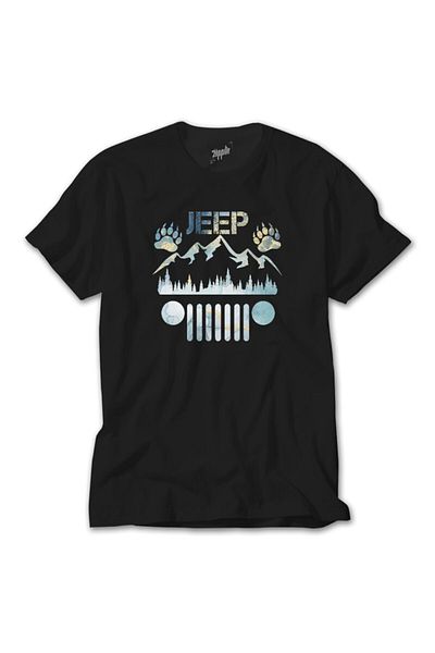 Z zepplin Μαύρο T-Shirt Jeep Forest