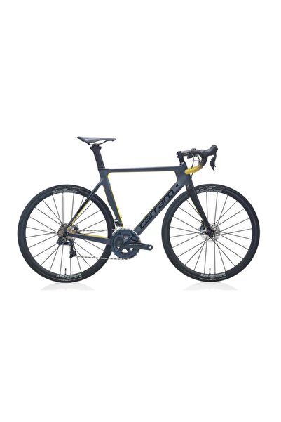Carraro 2021 Fıre C3.3 Karbon Yol Bisikleti Siyah-antrasit-sarı 56 Cm
