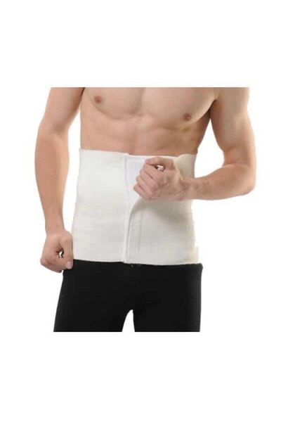 megev medikal Unisex White Wool Corset with Velcro