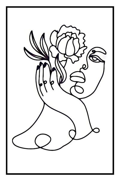 hediyeniburadabul Hbb Art Collection Abstract Design Wooden Painting Poster