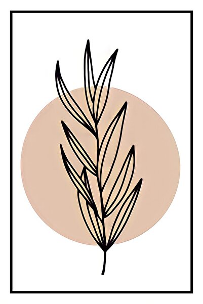 hediyeniburadabul Hbb Art Collection Abstract Design Wooden Painting/Poster