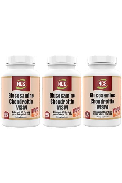 NCS Glucosamine Chondroitin Msm 180 Tablets X 3 Boxes of Glucosamine