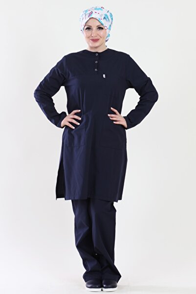 ModaCanel أزياء كانيل الحجاب ممرضة طبيب البحرية الأزرق جيرسي البدلة الطبية