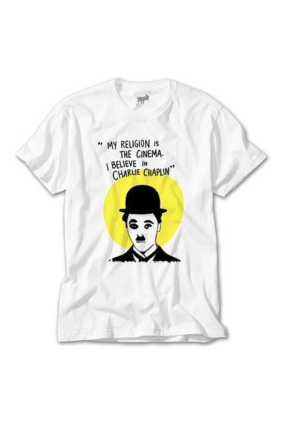 Z zepplin Charlie Chaplin White T-Shirt