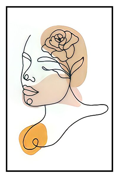 hediyeniburadabul Hbb Art Collection Abstract Design Wooden Painting/Poster