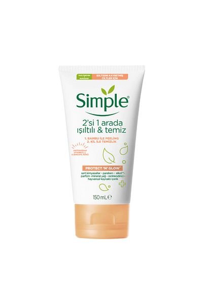 Simple Cleansing Gel 2 in 1, 150 Ml, Protect And Glow