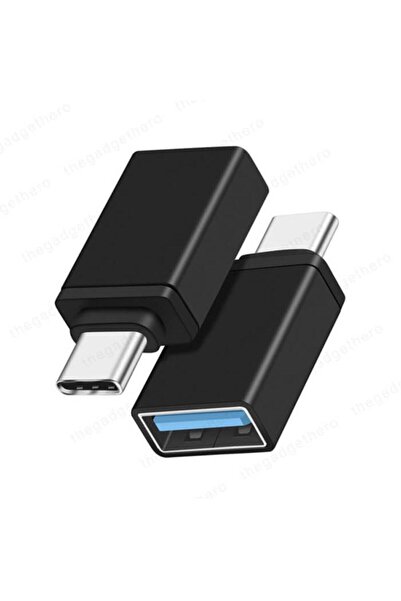 WOZLO Type C Otg Çevirici Type-c To Usb 3.0 Dönüştürücü - Siyah