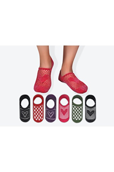 CUBBUX 6 Çift Kadın Simli Babet Çorap