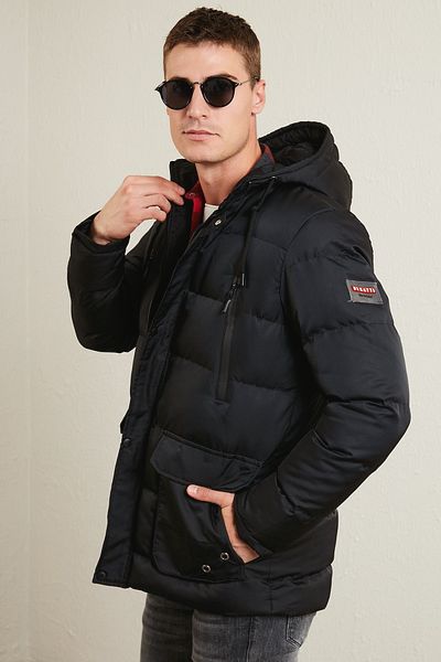 Buratti Slim Fit Hooded Pocket 100% Cotton Coat Ανδρικό παλτό 5712069