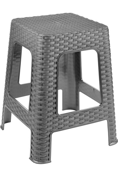 Tuffex Rattan Büyük Tabure - Plastik Tabure - Tabure Tpı7010