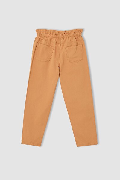 DeFacto Kız Çocuk Slouchy Fit Paperbag Bel Fit Jean Pantolon