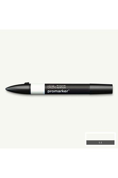 Winsor Newton قلم رسم جرافيك ذو طرفين من Promarker ذو أساس كحولي، رمادي ثلجي 00