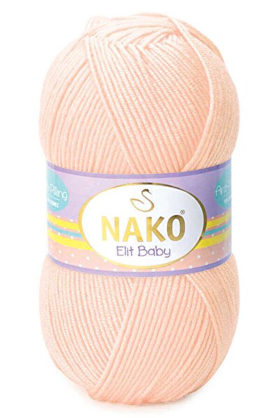 NAKO Elit Baby Νήμα για πλέξιμο στο χέρι Ανοιχτό Σολομό 3701 - 5 Τεμάχια