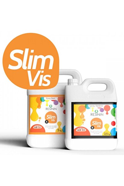 Resinin Slim Vis 7500 Gr A+b Yoğun Kıvamlı Şeffaf Epoksi Reçine