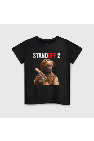 GALASHOP تيشيرت ستاندوف 2 أسود للأطفال موديل 275