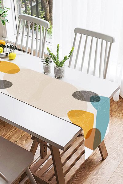 Realhomes Design special, imprimat digital, alergător modern din piele de căprioară