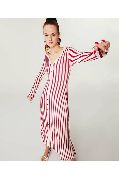 Twist Dress - Pink - A-line
