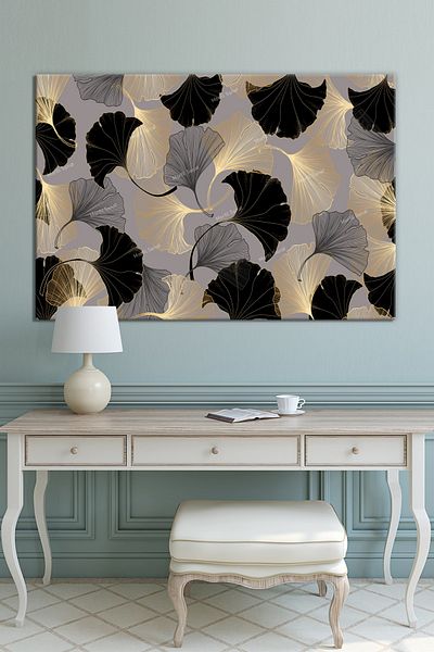 Morfil Sanat Atölyesi Frunze decorative artistice pe pânză (8 dimensiuni diferite)