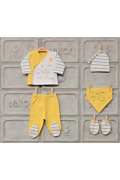 Bebitof Whale 5-Piece Bodysuit Set - Comfortable and Stylish