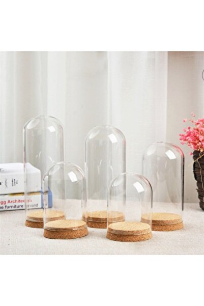 Aker Hediyelik Teraryum Ters Fanus Cam Şişe 6,5x3cm 5 Adet Nikah Bebek Şekeri...