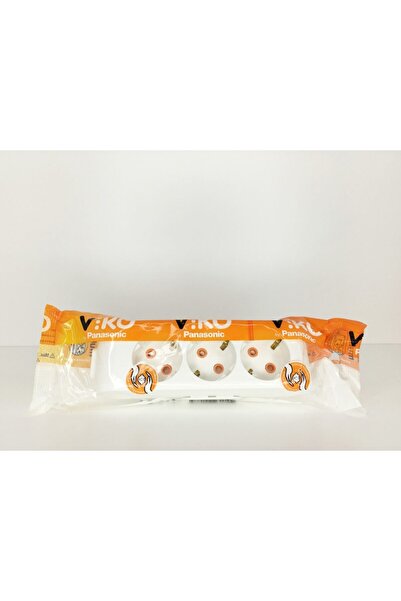 VİKO Multı-let Üçlü Priz Topraklı Klemensli Çk